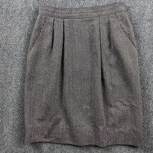 VTG Christian Dior Separates Career Pencil Skirt Striped Made In USA Pockets XS